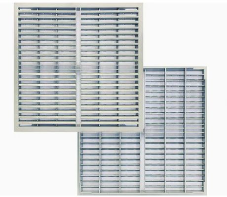 ระบบแผงโลหะตาข่ายพรุนเคลือบสังกะสีสำหรับอาคาร 42%