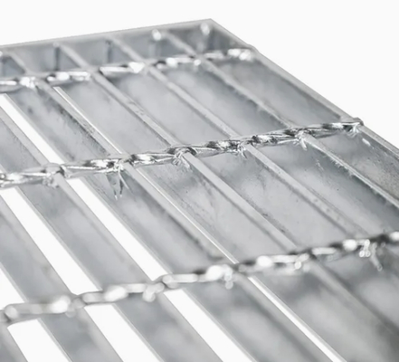 ทนต่อการกัดกร่อน สแตนเลส Grating Grid Grating Serrated Flat Bar Drain Cover