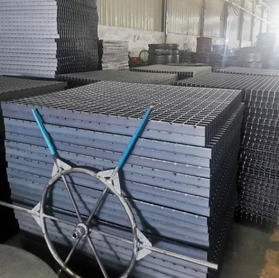 ทนต่อการกัดกร่อน สแตนเลส Grating Grid Grating Serrated Flat Bar Drain Cover