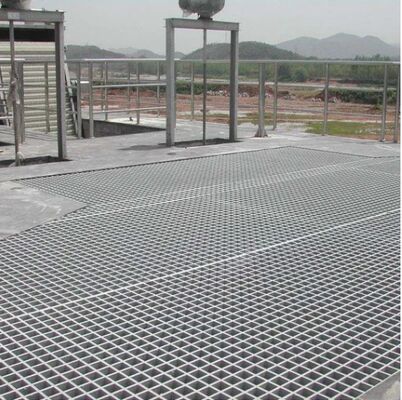 Plain Style and Serrated Style Pressure Locked Steel Grating with I Bar Type for Industrial Platforms