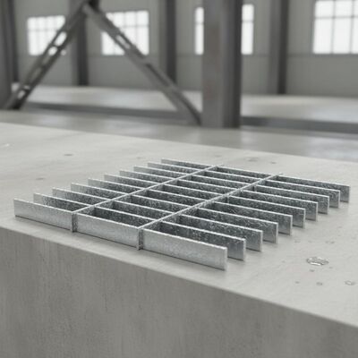หน่วยงานหนัก Hot Dip กระปุกสแตนเลส Bar Grating กับพื้นผิว serrated สําหรับแพลตฟอร์มอุตสาหกรรม