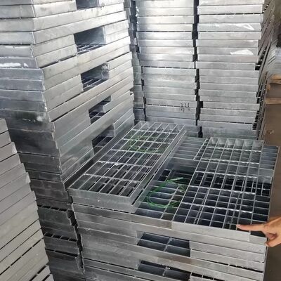 ตะแกรงเหล็กหยักแบบถอดได้ชุบสังกะสี ขนาด 25X3 มม. สำหรับพื้นกันลื่นและทางเดิน