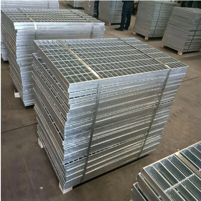 ตะแกรงเหล็กหยักชุบกัลวาไนซ์แบบจุ่มร้อน พร้อมแบริ่งบาร์ขนาด 25x5 มม. สำหรับงานหนัก